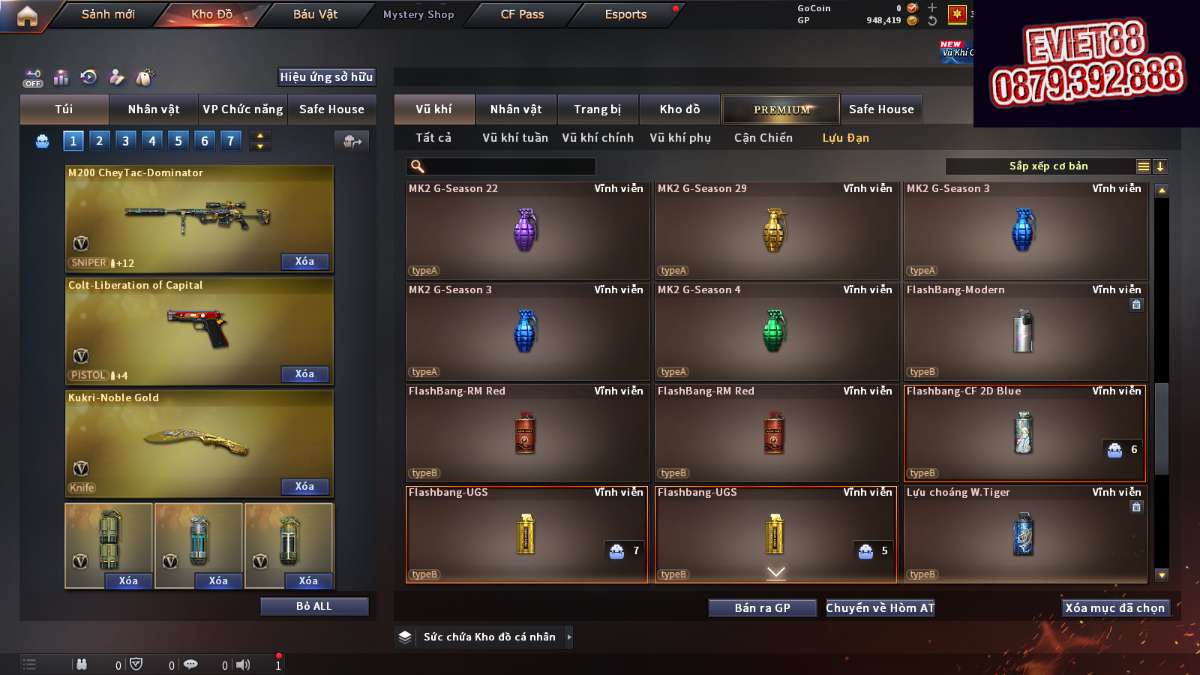 shop acc cf uy tin gia re
